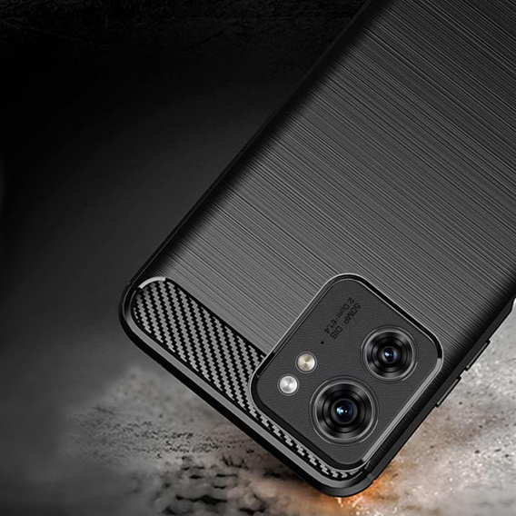 Case for Motorola Edge 40, Carbon, black