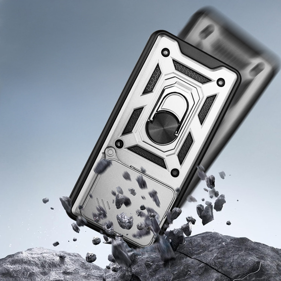 Case for Xiaomi Poco F7 Ultra, CamShield Slide, silver