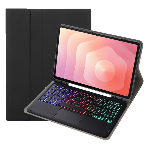 Case with illuminated Bluetooth keyboard and touchpad for Samsung Galaxy Tab S11