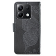 Flip case for Xiaomi Poco X6 5G, Butterfly, black