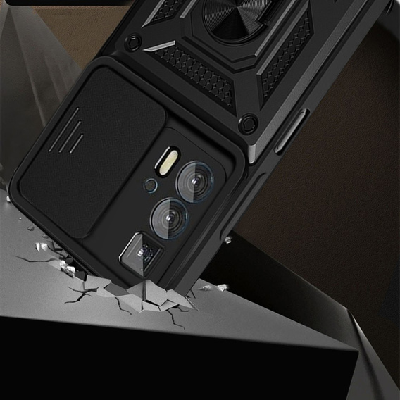 Case for Motorola Edge 20 Pro, CamShield Slide, black