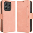 Flip case for Motorola Moto G56 5G, Card Slot, pink