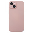 Case for iPhone 15, Silicone Lite, orange