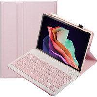 Case + keyboard Lenovo Tab P11 Gen 2, Pen Slot, pink rose gold
