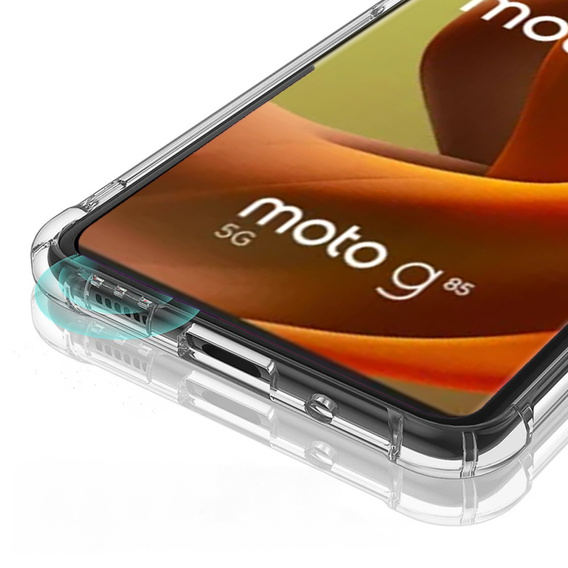 Case for Motorola Moto G85, Dropproof, transparent
