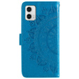 Flip case for Motorola Moto G73 5G, Mandala Flower, blue