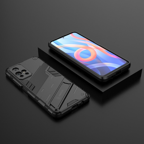 Case for Xiaomi Poco M4 Pro 5G / Note 11S 5G, Military kickstand, blue