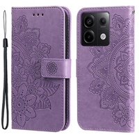 Flip case for Xiaomi Redmi Note 13 Pro 5G, Mandala, purple