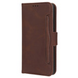 Flip case for Honor 70 5G, Card Slot, brown