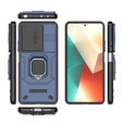 Case for Xiaomi Redmi Note 13 5G, KickStand Camera Lens, blue