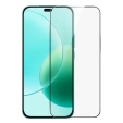 3D Tempered Glass for Honor 400 Lite, black frame