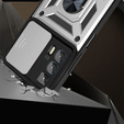 Case for Motorola Edge 20 Pro, CamShield Slide, silver