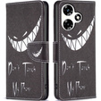 Flip case for Infinix Hot 30, Wallet, Don't Touch My Phone, black