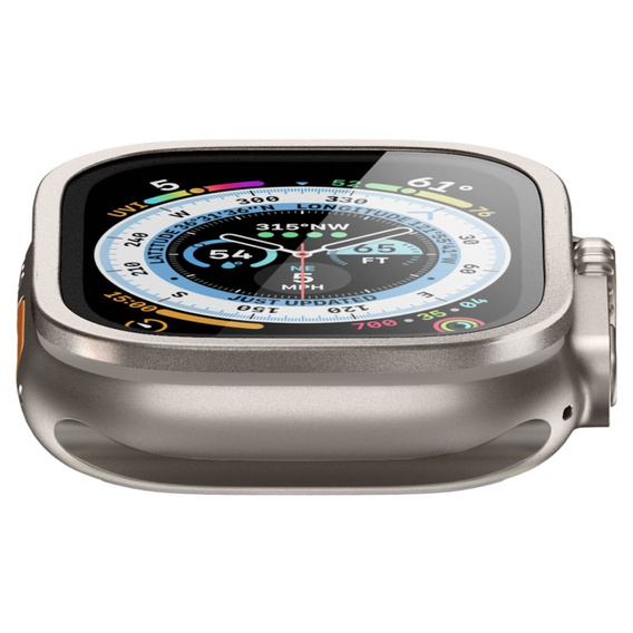 SPIGEN Tempered Glass for Apple Watch Ultra 49mm, Titanium