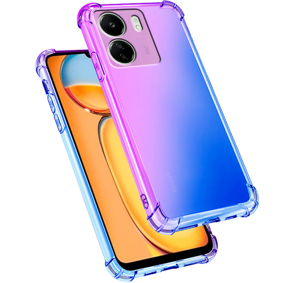Case for Xiaomi Redmi 13C / Poco C65, Gradient Dropproof, Purple / blue