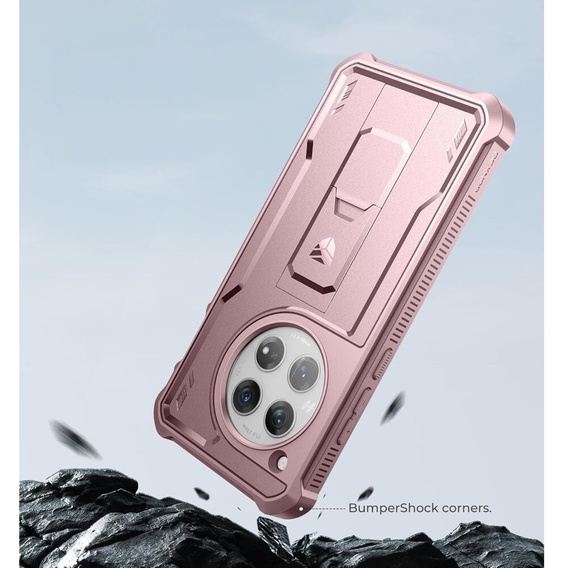Armored case for OnePlus 12, Dexnor Full Body (Two Frames), pink
