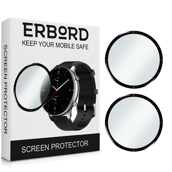 2x ERBORD Hybrid Glass for Amazfit GTR 2