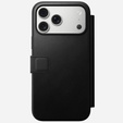 Nomad case for iPhone 17 Pro Max, Modern Leather Folio, black