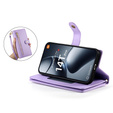 Flip case for Xiaomi 14T Pro, Wallet Zipper Pocket, purple