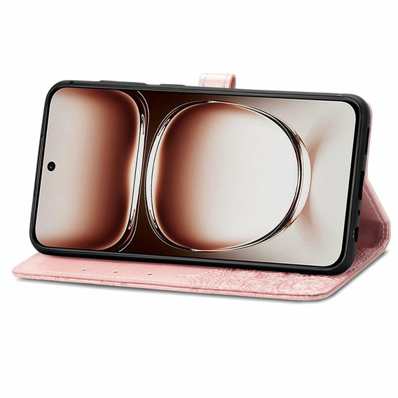 Flip case for Oppo A40 / Oppo A40m, Mandala, pink rose gold