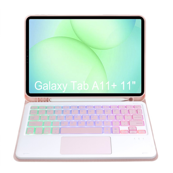 Case with backlit Bluetooth keyboard and touchpad for Samsung Galaxy Tab A11+