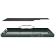 Spigen case for Samsung Galaxy S25 Ultra, Thin Fit Mag, green + 9H tempered glass