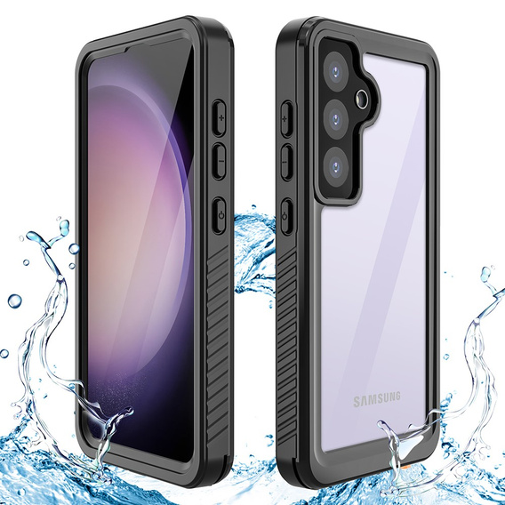 IP68 Waterproof Case for Samsung Galaxy S24, Redpepper, black