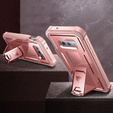 Armored case for Samsung Galaxy S10e, Dexnor Full Body, pink rose gold