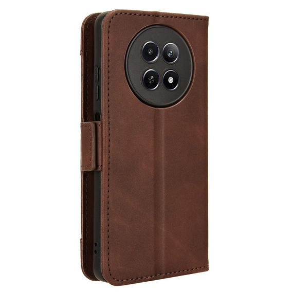 Flip case for Realme 12, Card Slot, brown