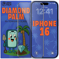 Diamond Palm Tempered Glass for iPhone 16