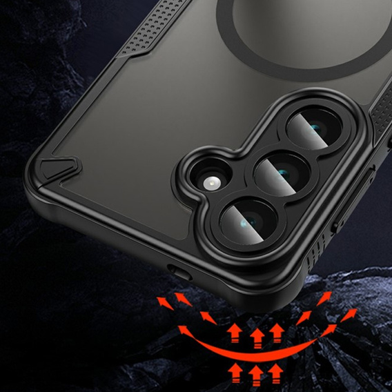 Armoured case for Samsung Galaxy S26, for MagSafe, matte, black