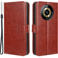 Flip case for Realme 11 Pro 5G / Pro+ 5G, Crazy Horse Wallet, brown