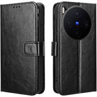 Crazy Horse Wallet flip case for Vivo X300