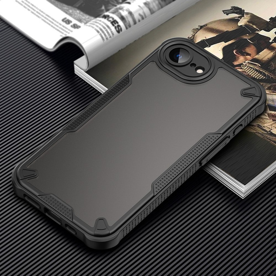Case for Iphone 16E, Armor Frosted Case, black