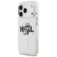Karl Lagerfeld IML Glitter Karl and Choupette MagSafe Case for iPhone 17 Pro
