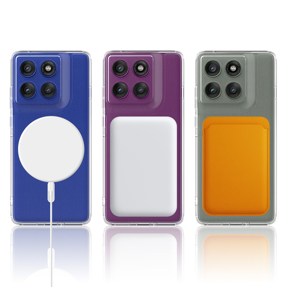 Fusion Hybrid MagSafe Case for Motorola Edge 70 5G, Transparent