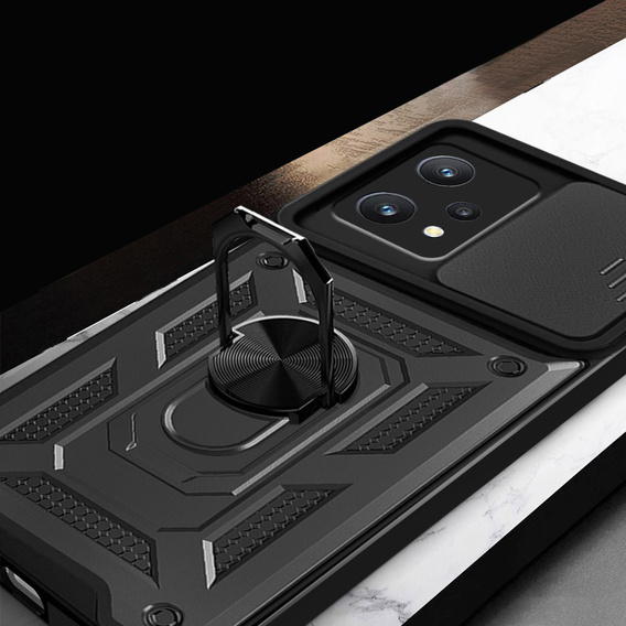 Case for Realme 9 Pro / OnePlus Nord CE 2 Lite 5G, CamShield Slide, black