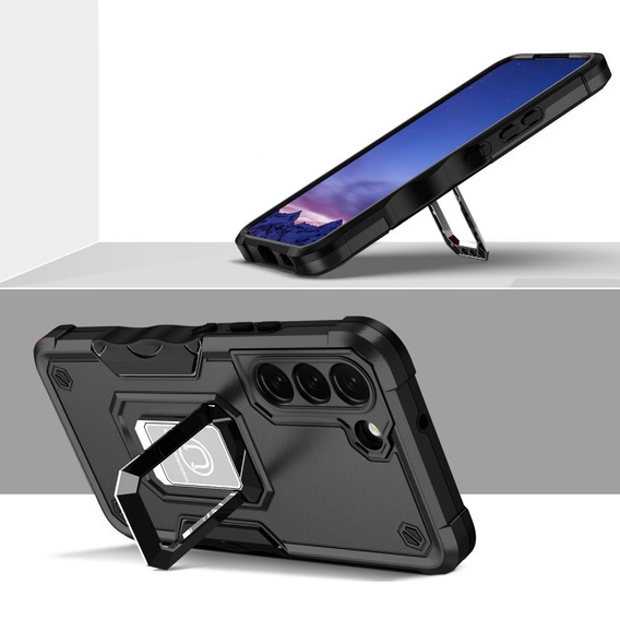 Case for Samsung Galaxy S22 5G, Dual-Layer Armor, black