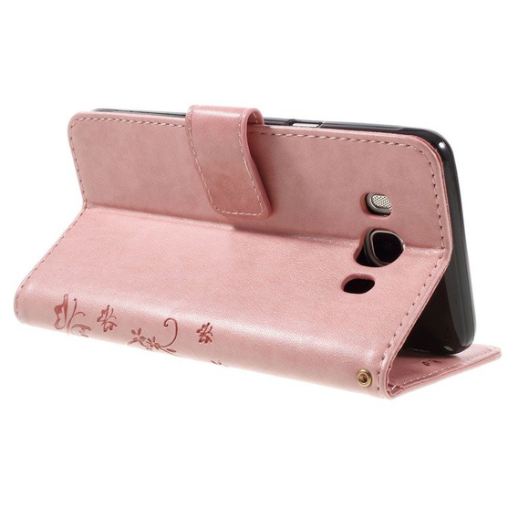 Flip case for Samsung Galaxy J5 2016, Butterfly, pink