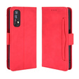 Flip case for Realme 7, Card Slot, red