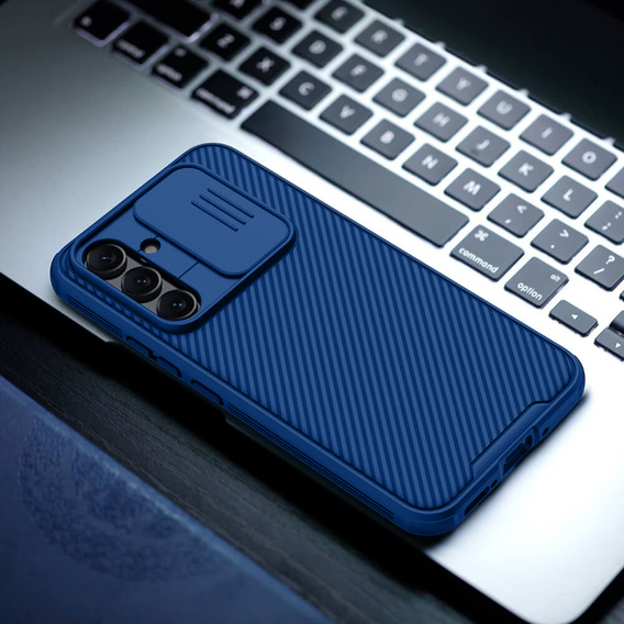 Case for Samsung Galaxy A54 5G, Armored Nillkin, CamShield Pro, blue