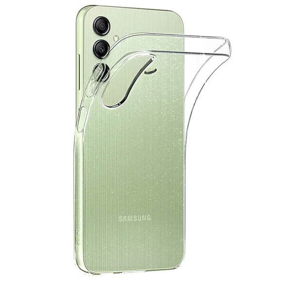 Case for Samsung Galaxy A15 5G, Silicone Brocade, clear + 9H Glass