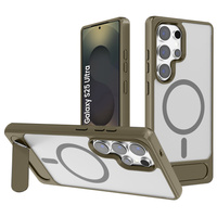 Case for Samsung Galaxy S25 Ultra, Kickstand Matt Case, for MagSafe, grey