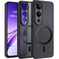 Case for Vivo V50 Lite 4G / 5G, for MagSafe, ERBORD Matt Case, black