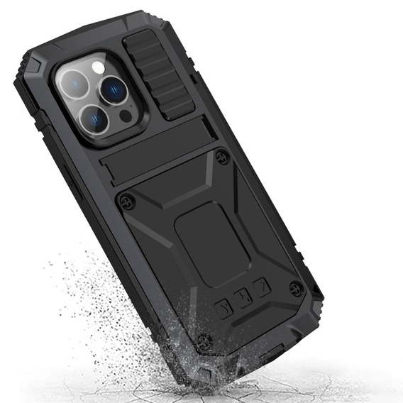 Case for iPhone 14 Pro, R-JUST, armoured, black