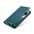 CASEME case for Samsung Galaxy A12 / M12 / A12 2021, Leather Wallet Case, blue