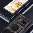 Case for ZTE nubia Z60 Ultra, Kickstand Bumper, with lens cover, for MagSafe, black / red