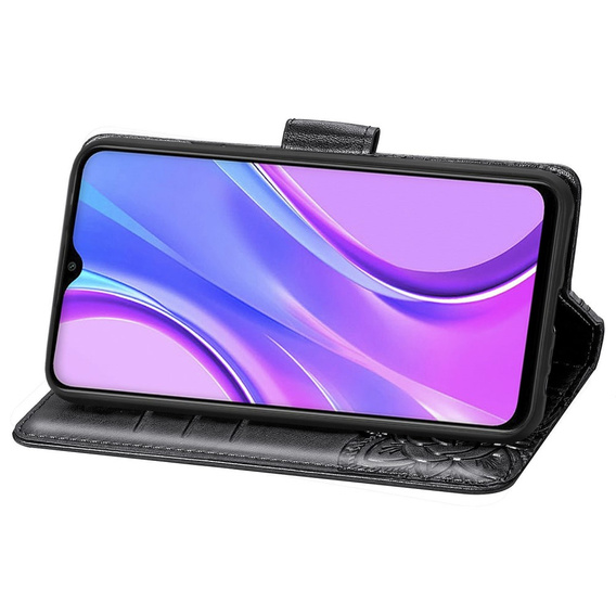 Flip case for Xiaomi Redmi 9, Butterfly, black
