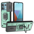 Case for Xiaomi Redmi Note 13 Pro 5G, KickStand Camera Lens, green