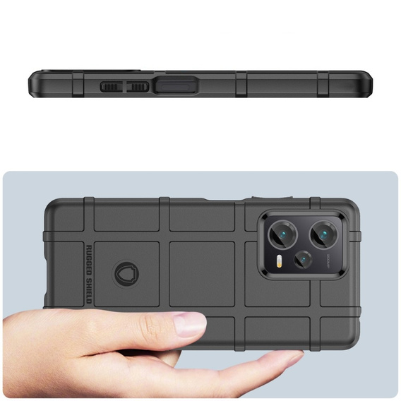 Case for Xiaomi Redmi Note 12 Pro+ 5G, Rugged Shield, black